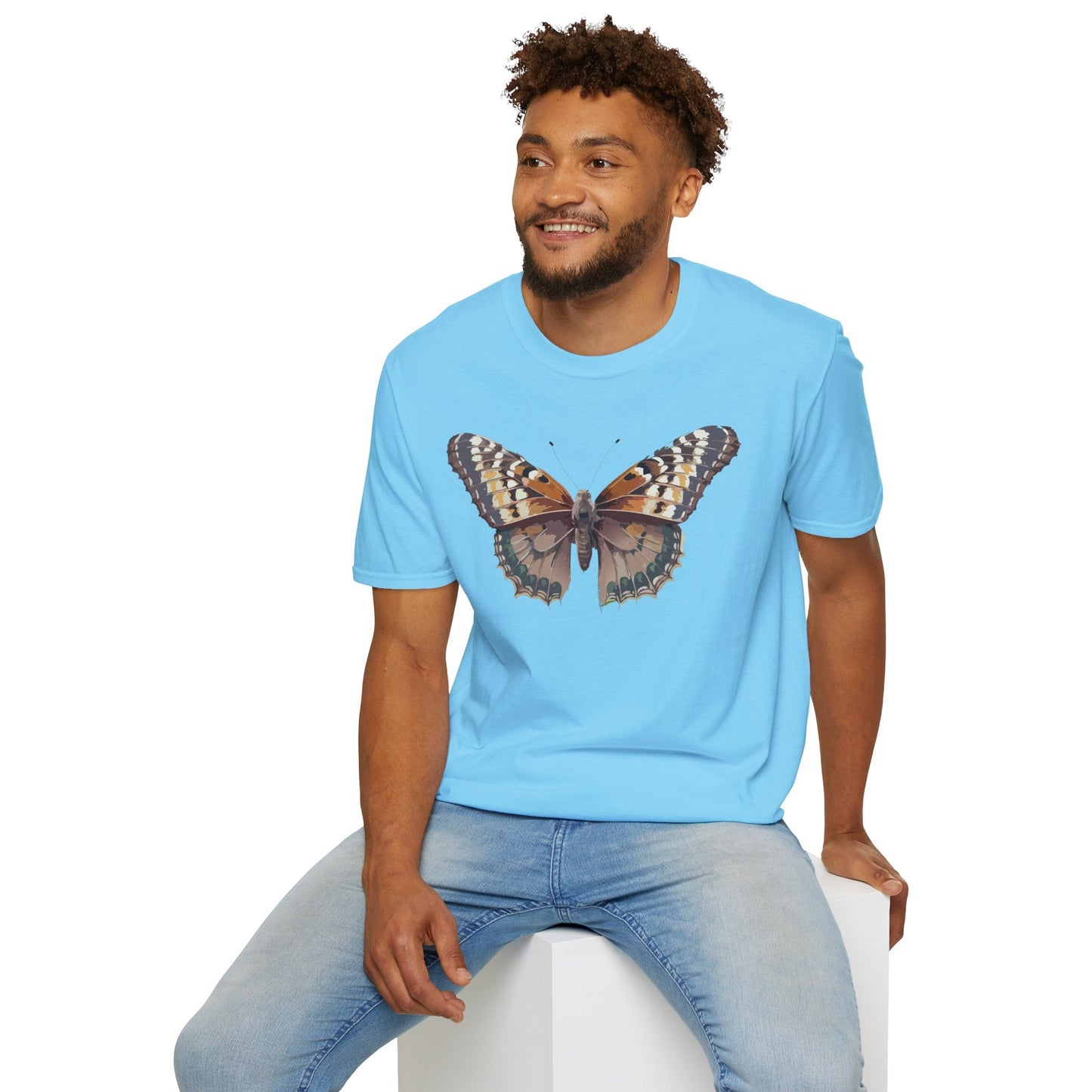 Monarch Butterfly Shirt Unisex T Shirt Design Gildan Softstyle 64000 100 Percent Ring Spun Cotton