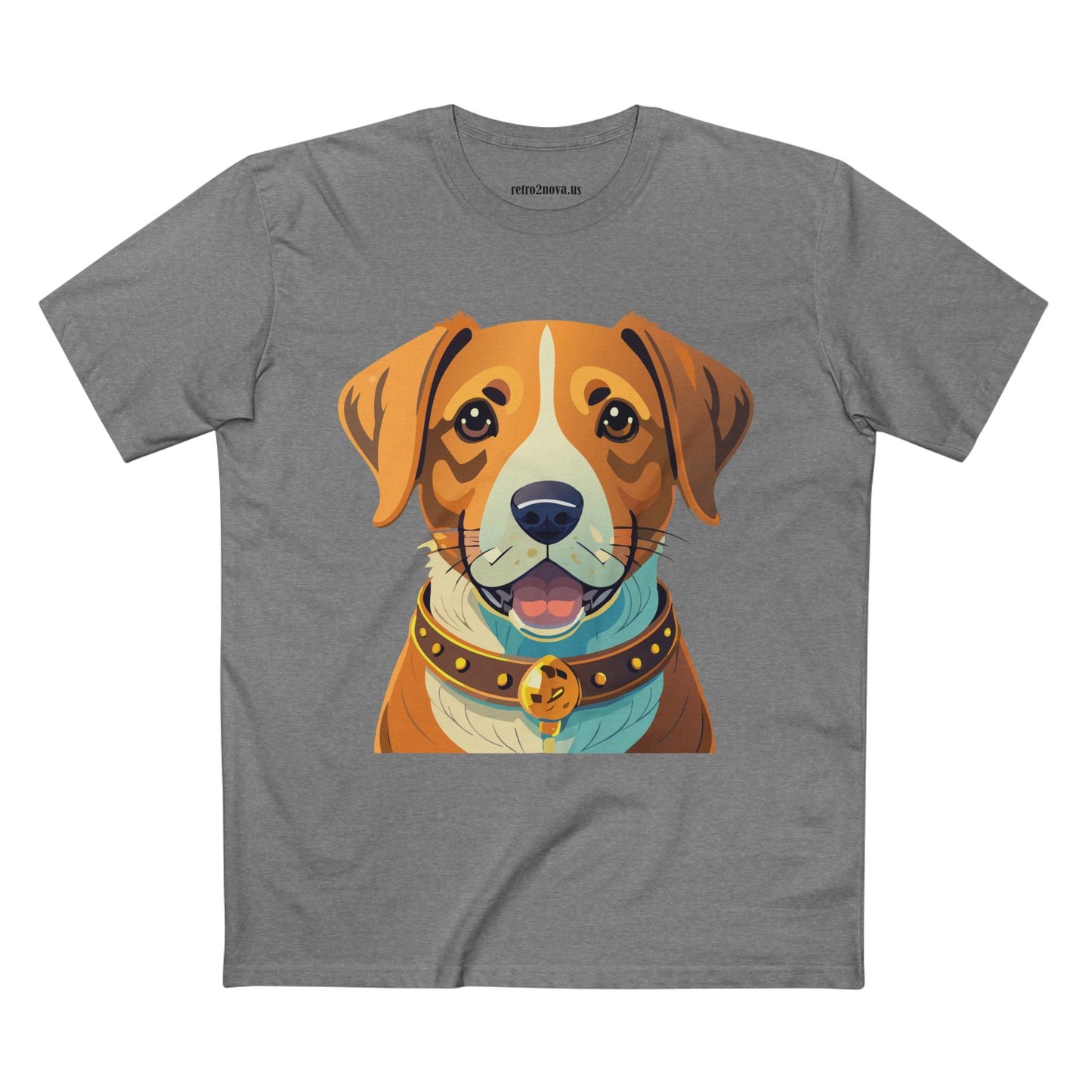 Retro2Nova Unisex Dog Shirt Premium Cotton Tee With Original Art Design Animal Print For Everyday Comfort