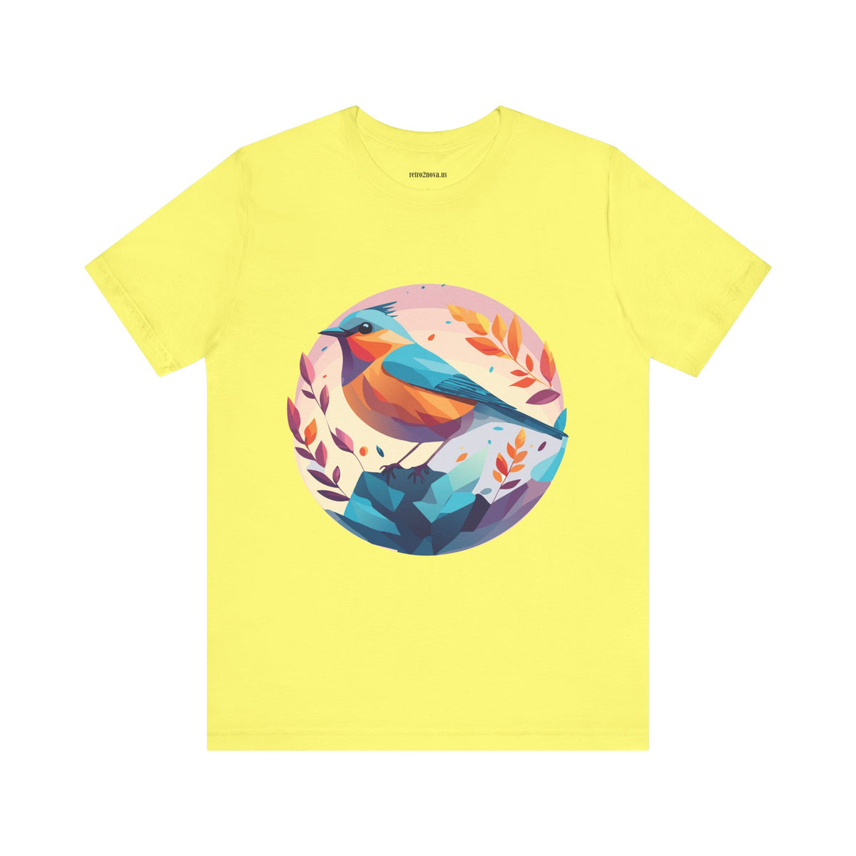Bird Graphic Unisex Cotton Bella+Canvas Tee with Animal Design ab5