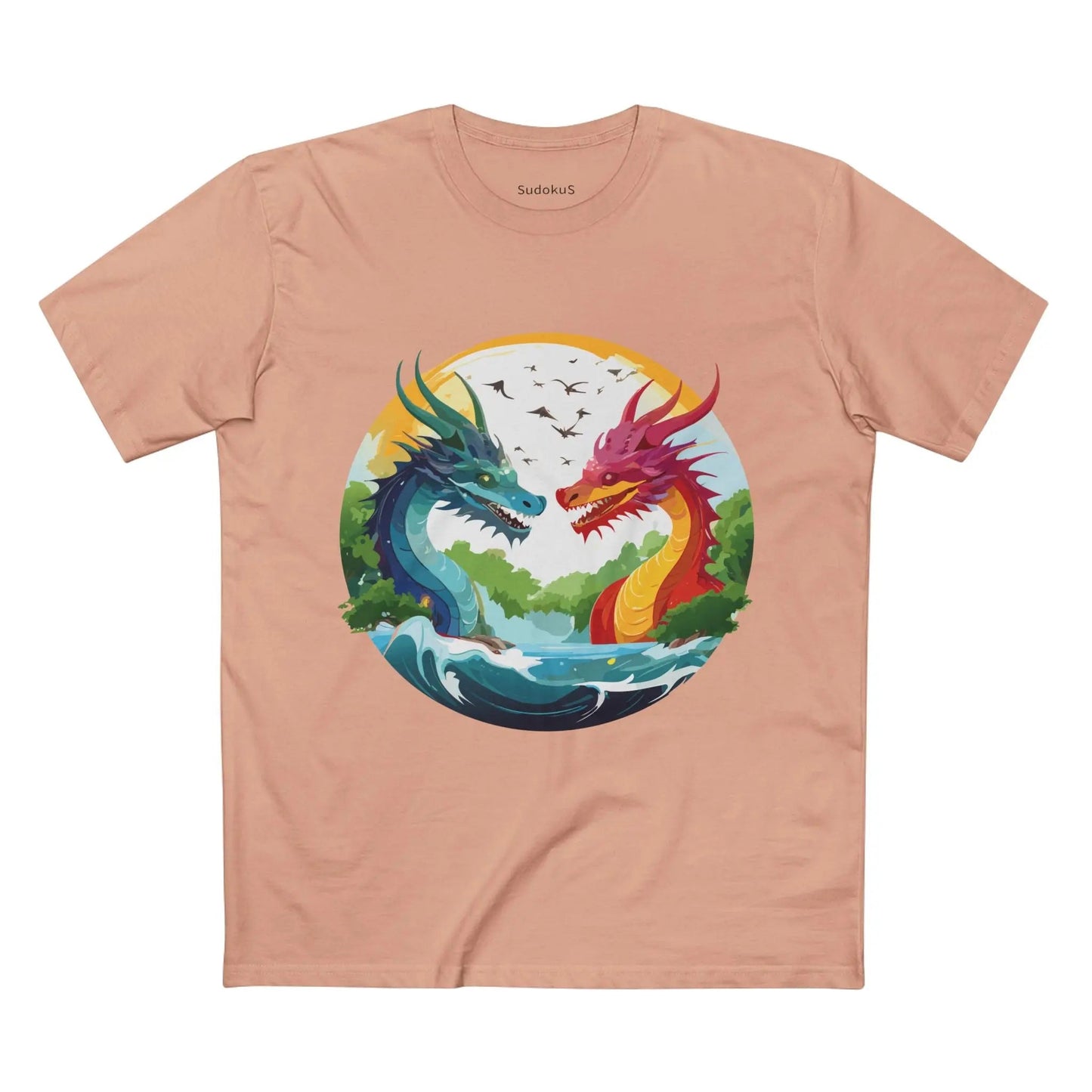 Dragon Graphic Unisex 100 Cotton Staple Tee 18