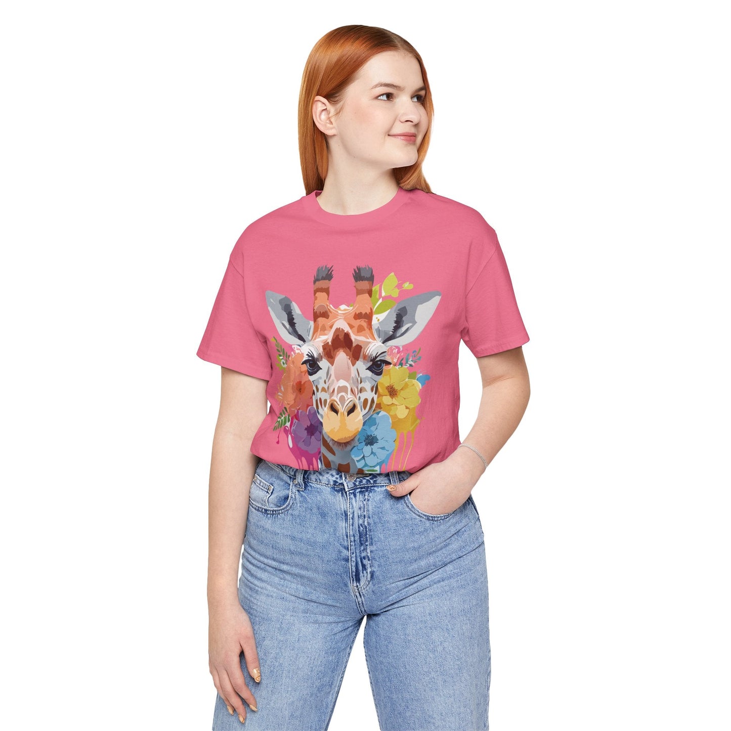 Giraffe Graphic Tee Unisex Jersey Short Sleeve Adelpha Vintage Inspired Artwork Design