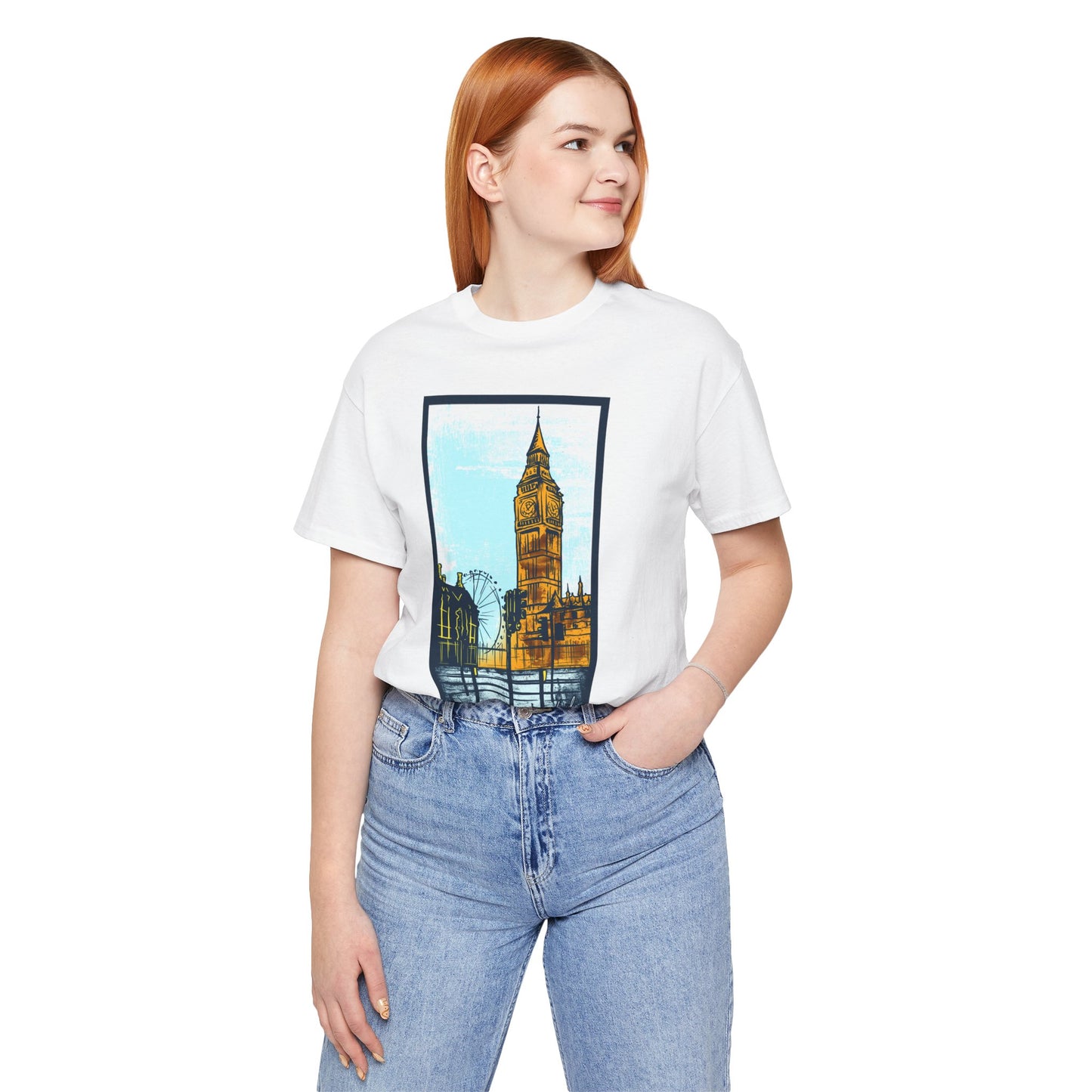 Retro Poster London Graphic Design Tee, London Shirt, Vintage Tees, Art Design T-Shirt, Graphic Tee, Retro Art Shirts