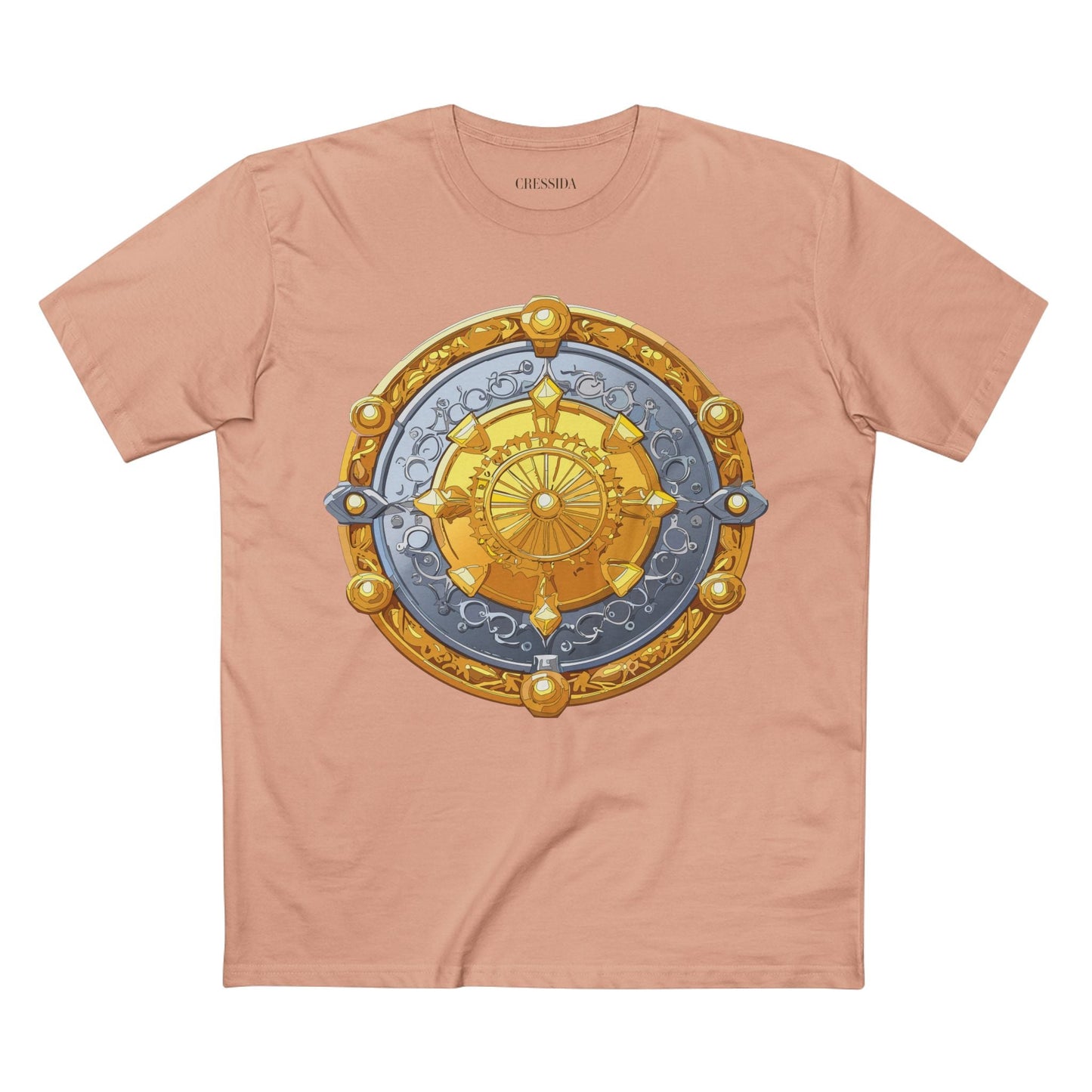 Antique Gold Coin Graphic Design T-Shirt Unisex 100 Cotton With Golden Print Artwork Tee 6