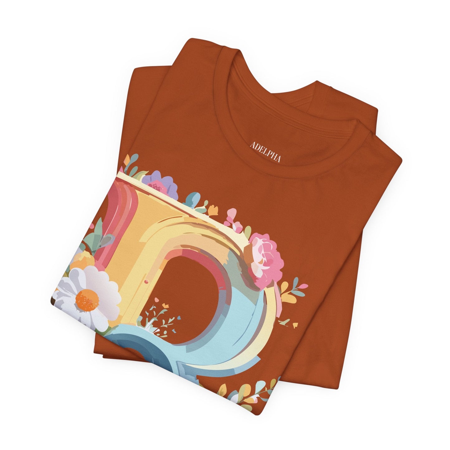 Letter R Shirt Unisex Jersey Short Sleeve Graphic Tee Vintage Inspired Art Design Adelpha
