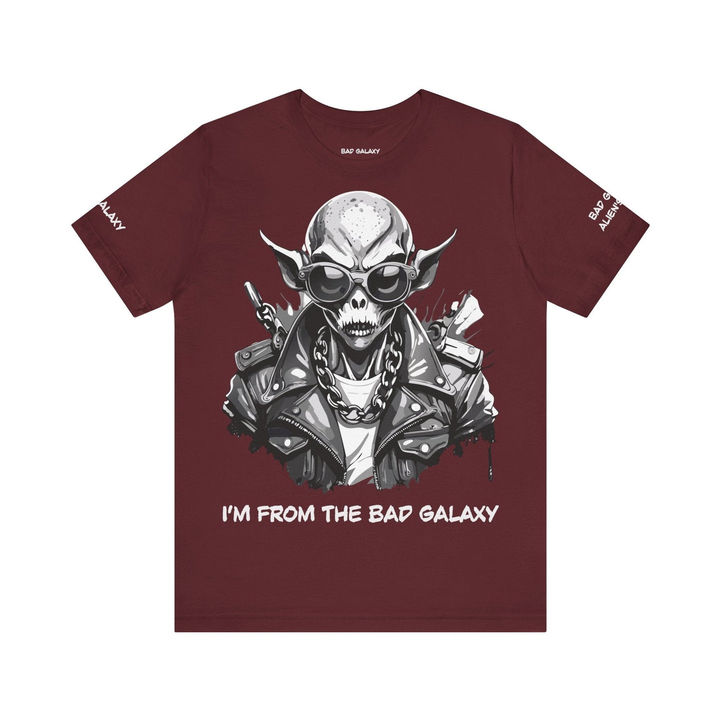 Alien Tee Shirt From Bad Galaxy Made To Order Free Shipping 100 Percent Cotton Eco Friendly In USA