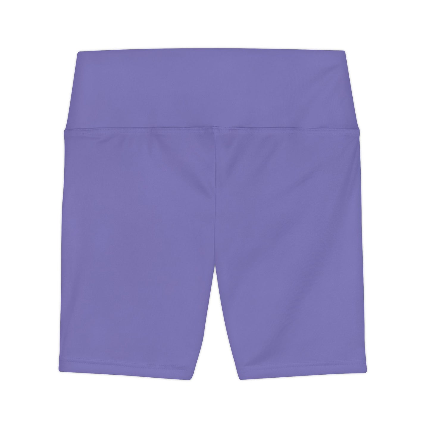 Night Lilac Purple High-Waist Women's Workout Shorts — Comfortable AOP Fitness Biker Shorts
