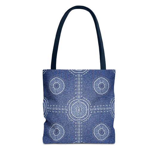 Denim Fabric Imitation Print Unisex Canvas Bag Poly Spun 3 Sizes Tote Bag 107