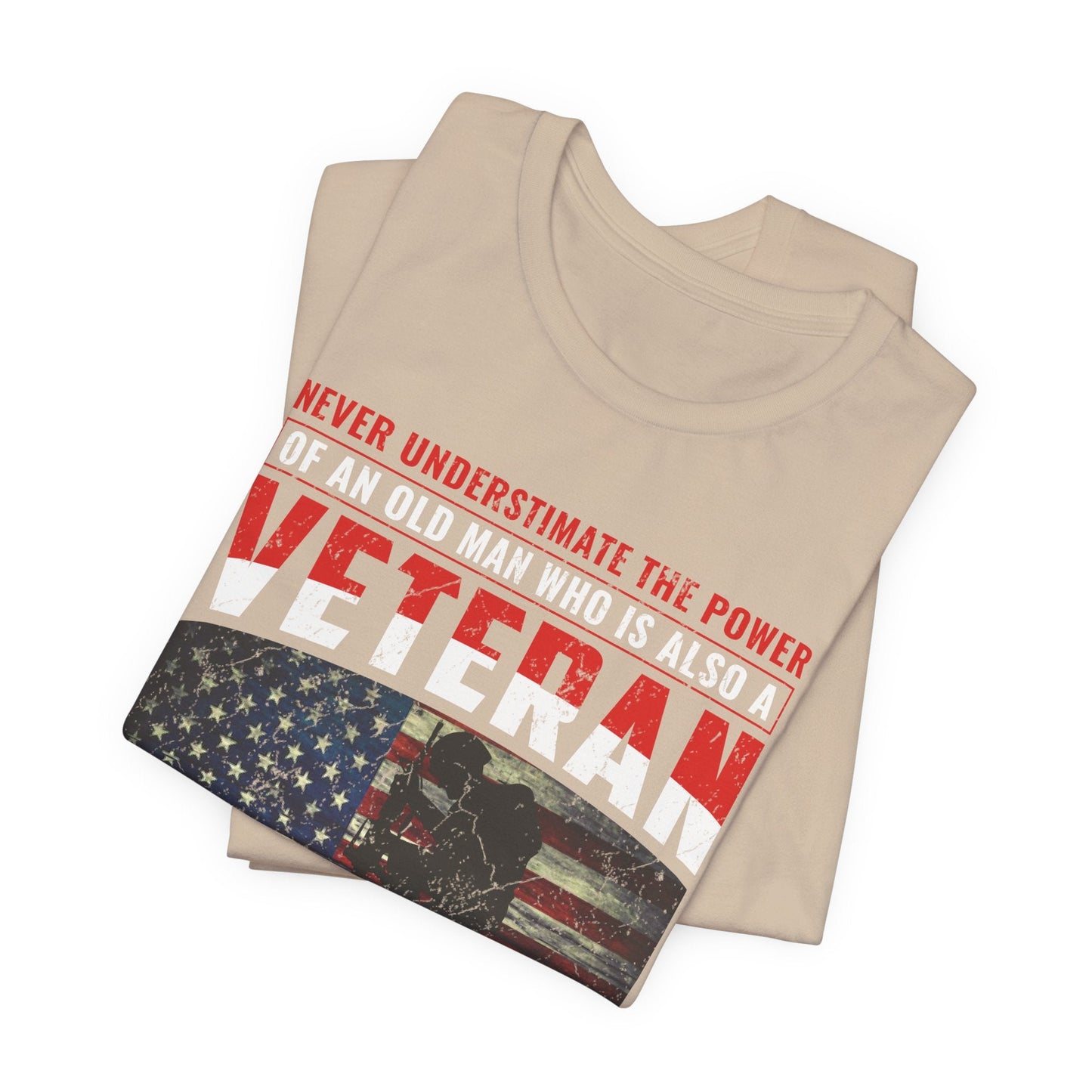 Army Veteran Patriotic Graphic Design Unisex Cotton T-Shirt v32