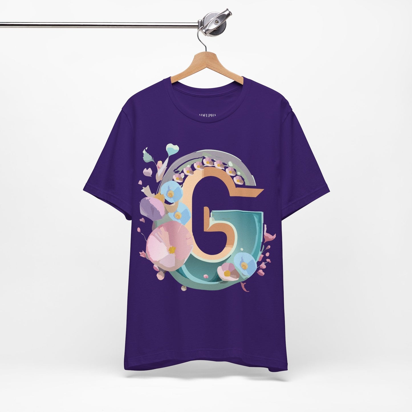 Adelpha Letter G Shirt Unisex Jersey Short Sleeve Graphic Tee With Vintage Inspired Artwork