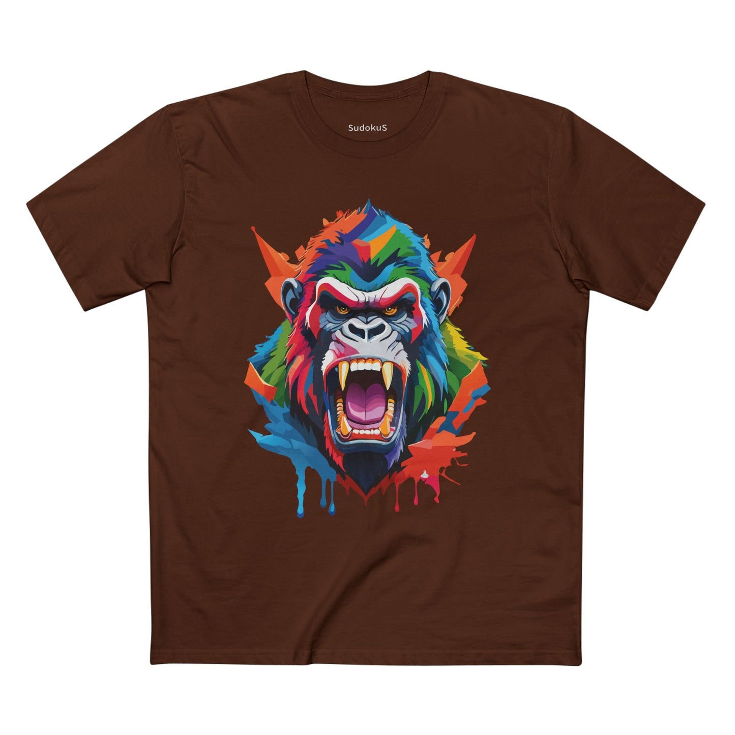 Gorilla Graphic Unisex 100 Cotton Staple Tee with Animal Design Artwork 9