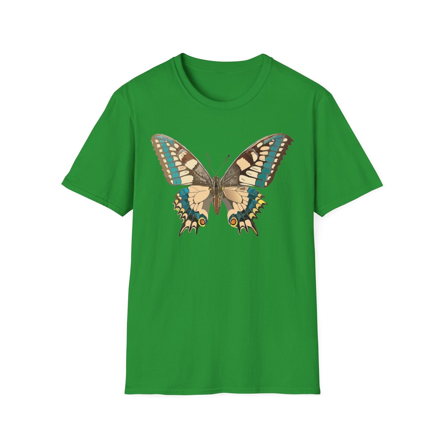 Unisex Butterfly T Shirt Softstyle 64000 Ring Spun Cotton Lightweight Tee Breathable Everyday Comfort