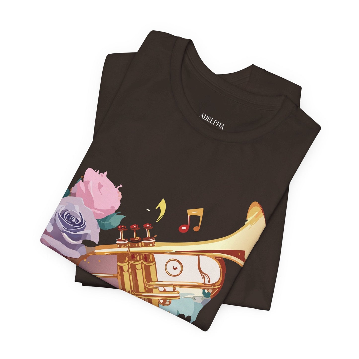 Music Graphic Unisex 100 Cotton Vintage Art with Musical Elements Tee 130