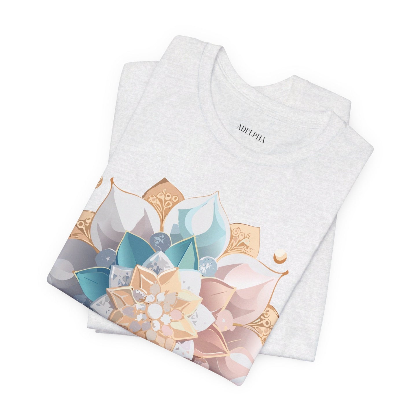 Adelpha Mandala Graphic Tee Unisex Jersey Short Sleeve Art Design Shirt Premium Comfort Wear