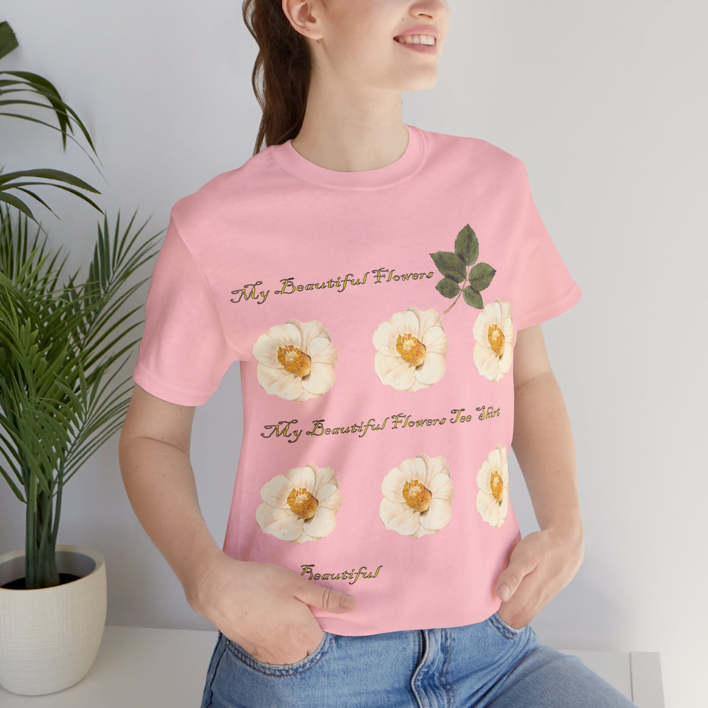 Tee-shirt en coton à imprimés floraux