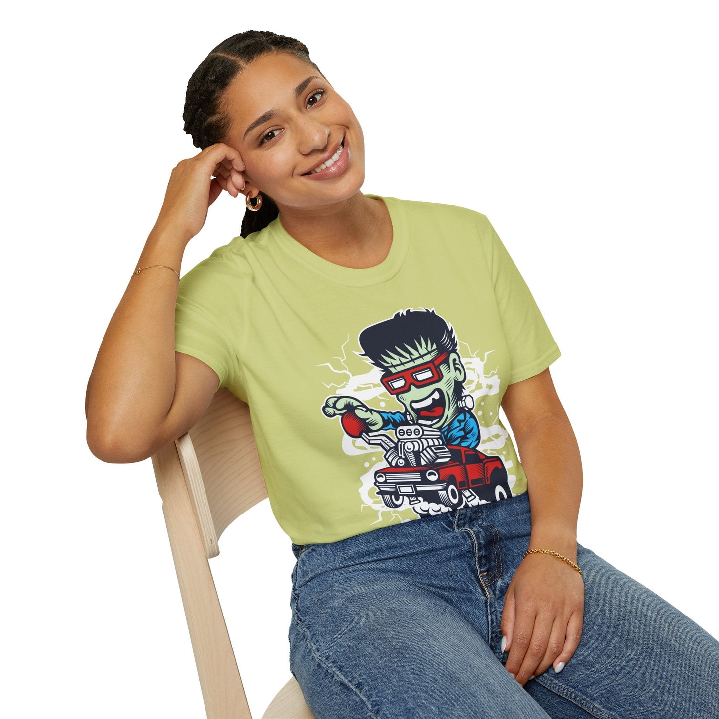 Cartoon T Shirt Animation Tee Funny Unisex Softstyle Gildan 64000 100 Percent Cotton