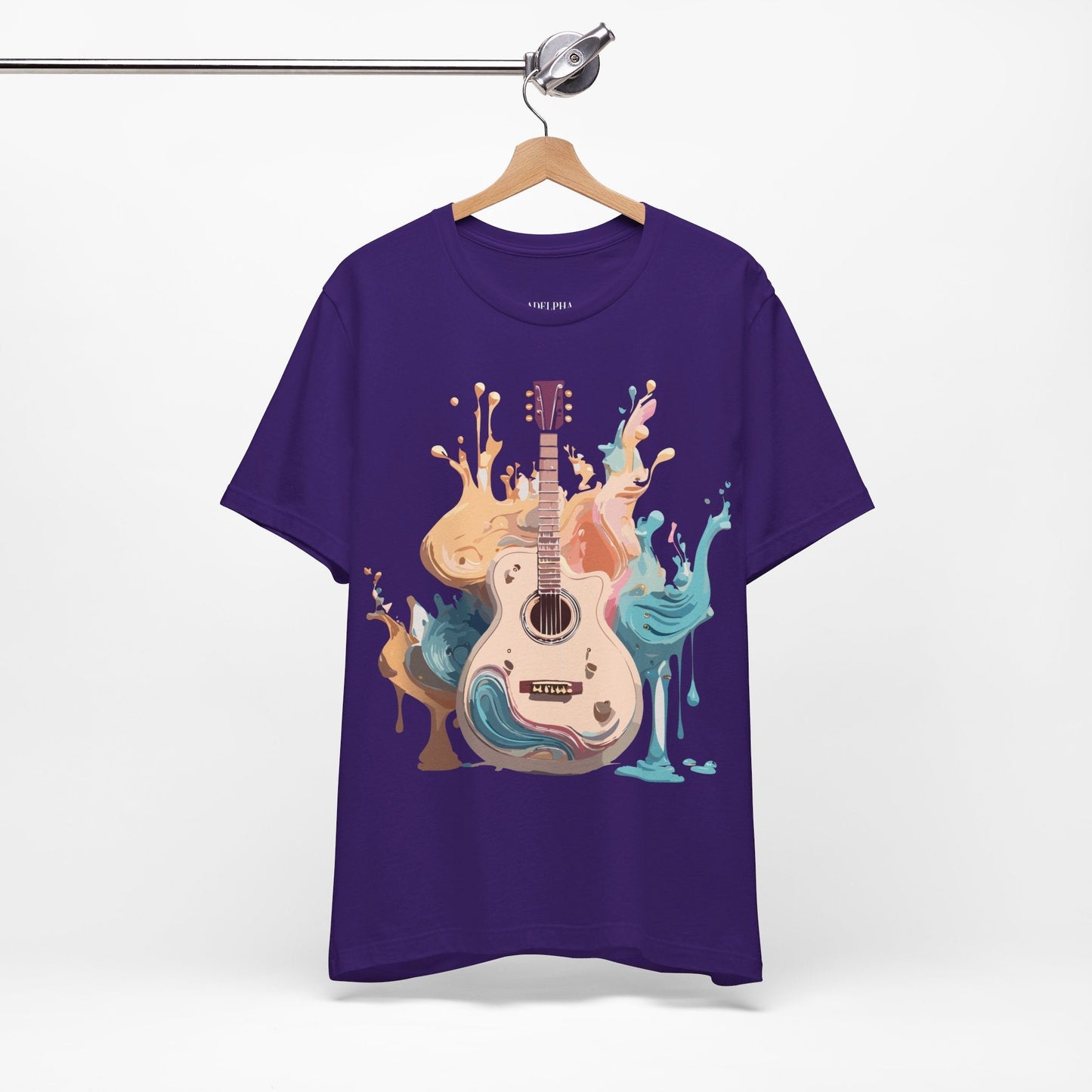 Music Graphic Unisex 100 Cotton Vintage Art with Musical Elements Tee 67