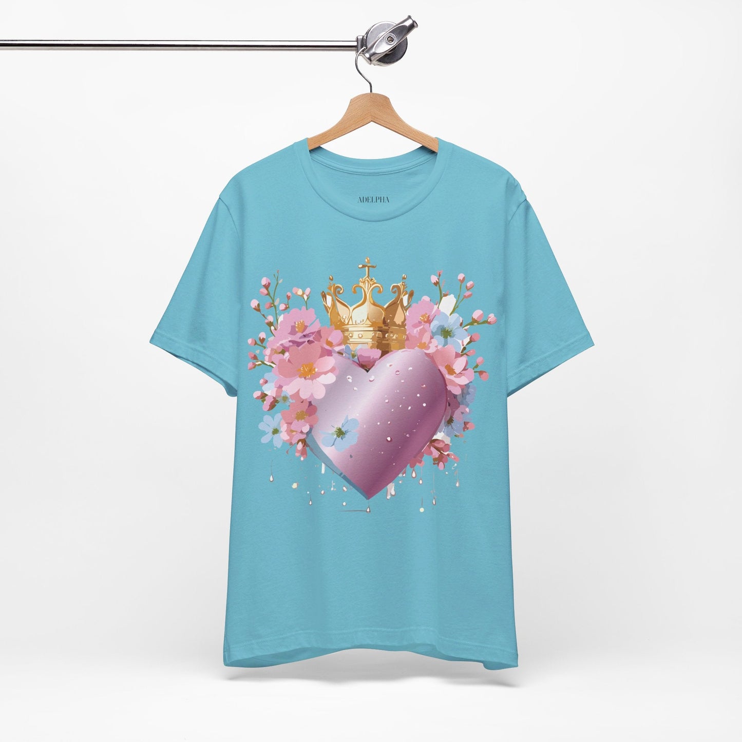 Valentine Graphic Tee Unisex Jersey Short Sleeve By Adelpha Vintage Inspired Artwork