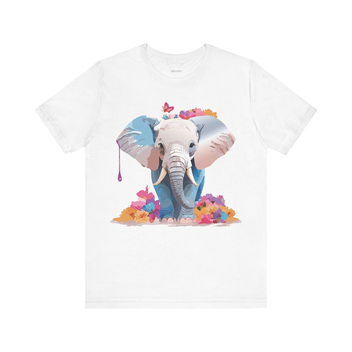 Elephant Graphic Unisex 100 Cotton Jersey Vintage Art Design Tee 5