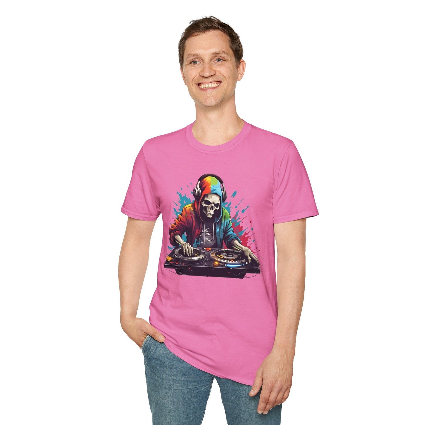 Skull T Shirt Unisex Skeleton Tee 100 Cotton Softstyle Gildan 64000 Graphic Tee Artwork