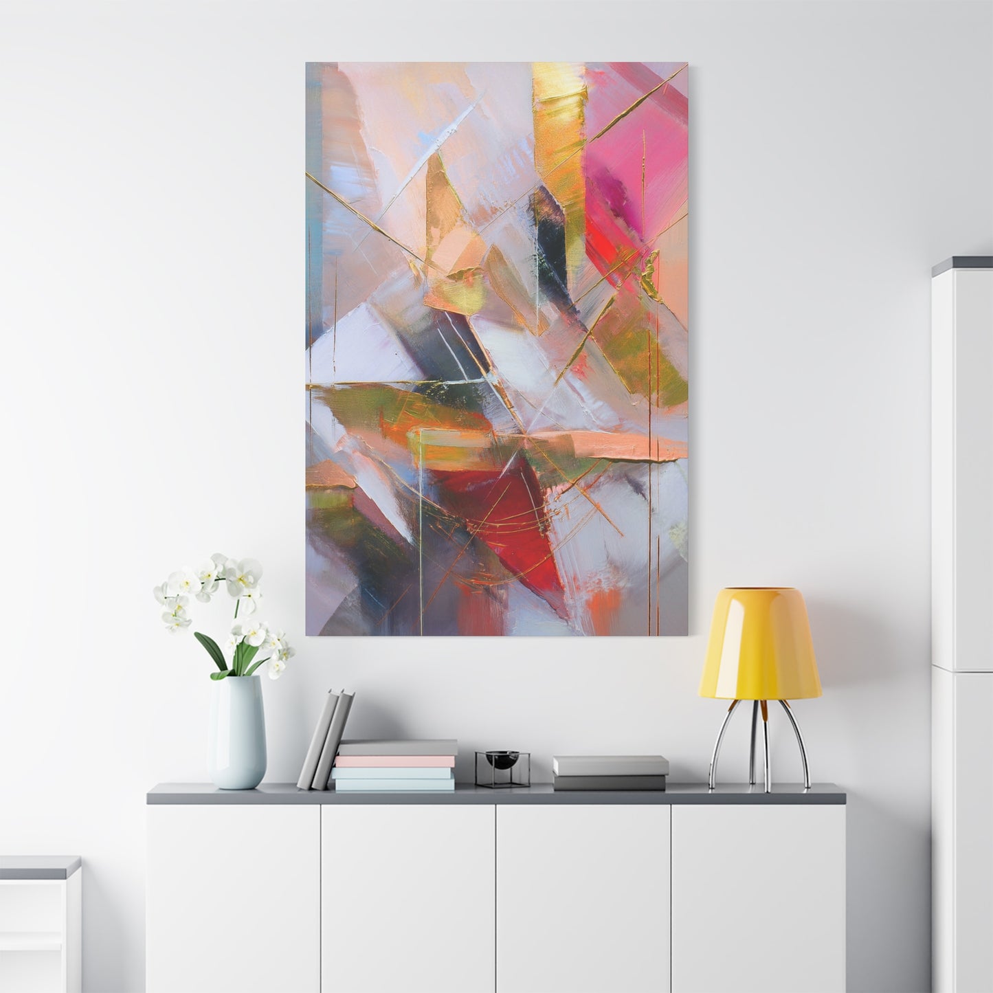 Abstract Oil Painting Print Canvas 20x24,20x30,24x30 24x32,24x36,30x40 32x48,36x48,40x60 Pine-Wood Inner Frame ABS-179