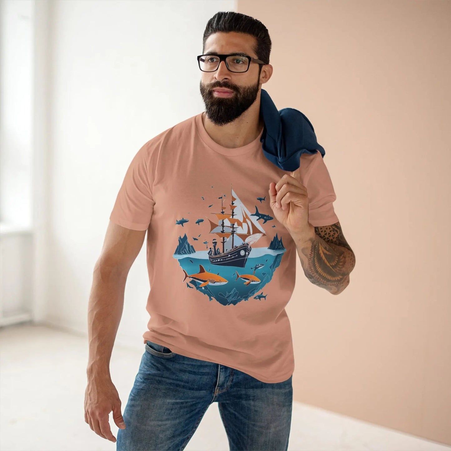Ocean Coast Graphic Unisex 100 Cotton Staple Tee 31