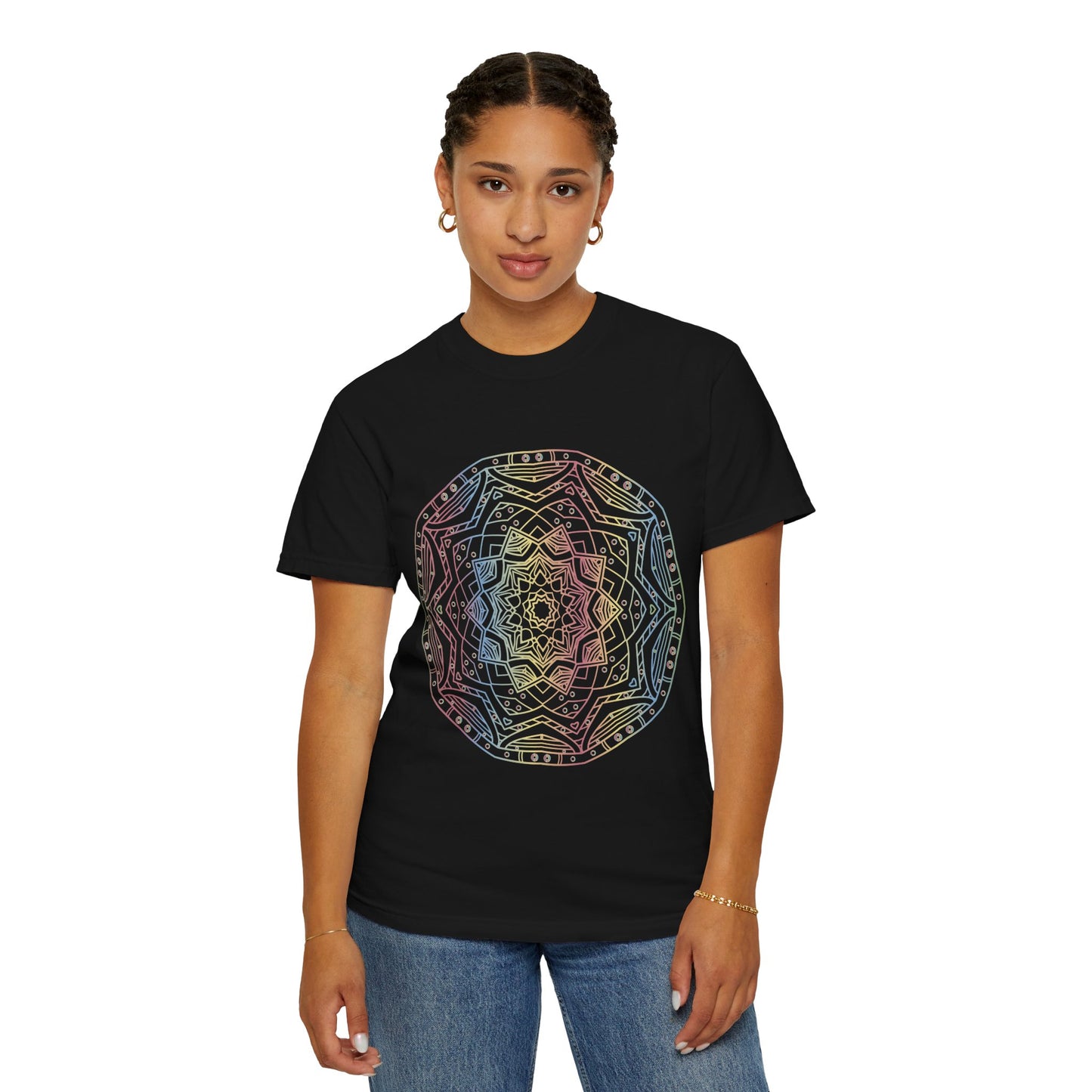 Unisex-T-Shirt mit abstraktem Print