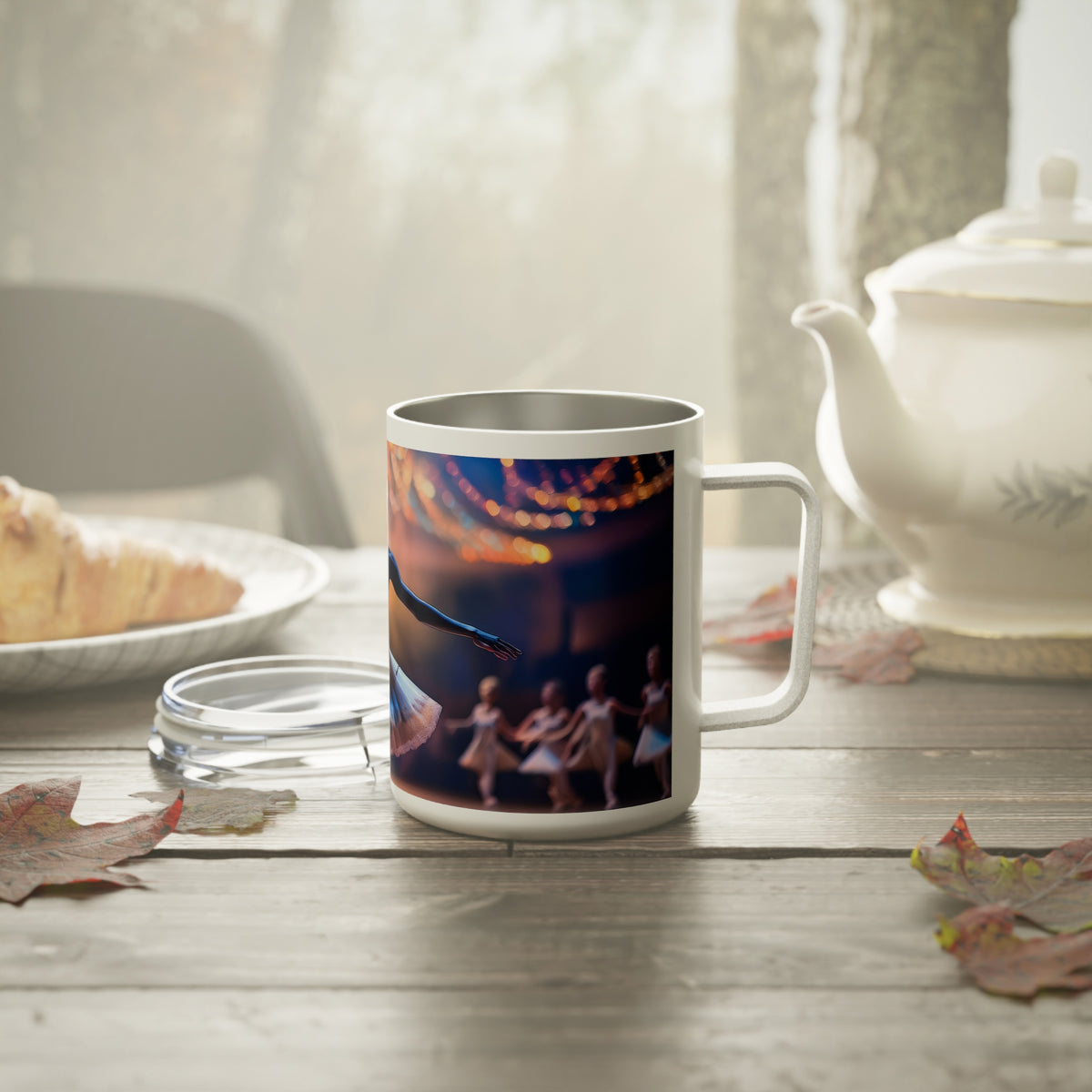 13 Art Design Insulated Coffee Mug Clear Lid 10oz Insulated Coffee Mug 10oz