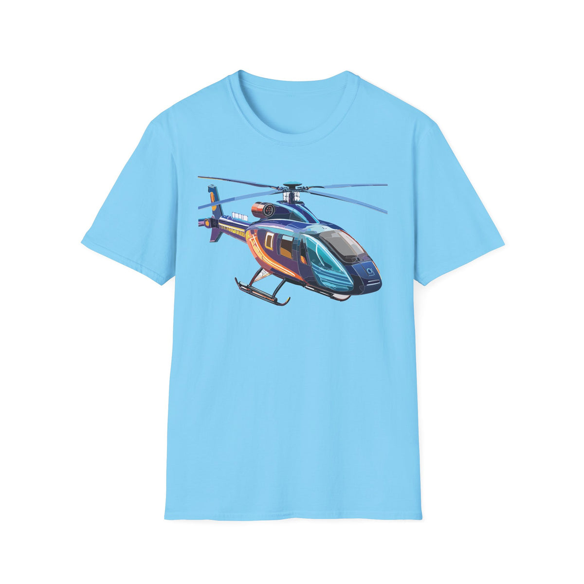 Chopper Helicopter Graphic Tee Gildan Unisex 100 Cotton Tee Shirt c04