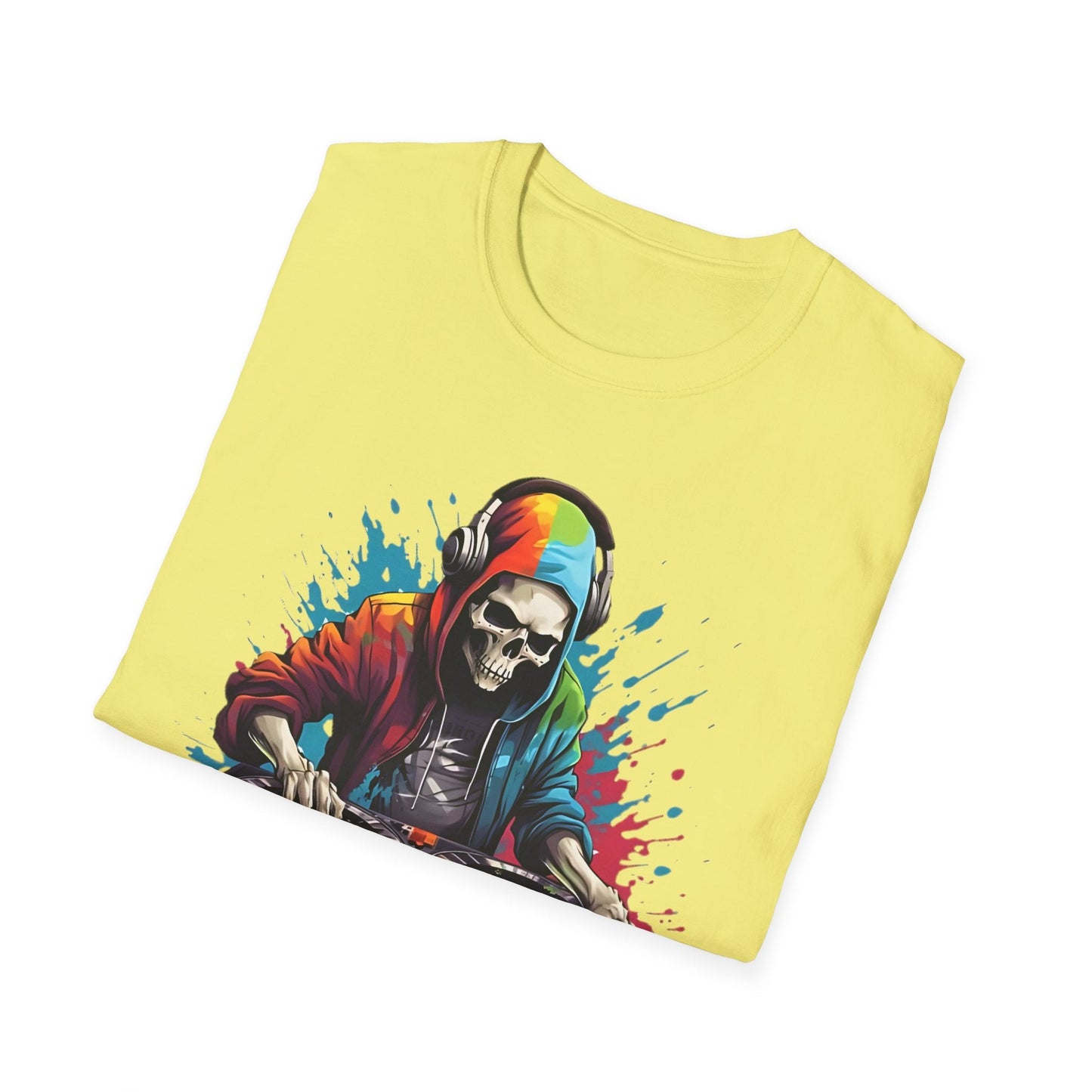 Skull Graphic Unisex Cotton T-shirt with Skeleton Artwork Design 8