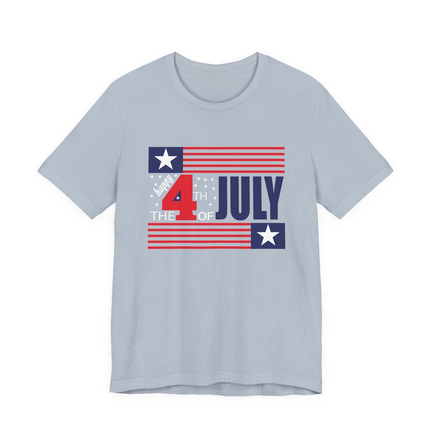 4th of July Flag Independence Day Graphic Unisex Cotton T-Shirt 014