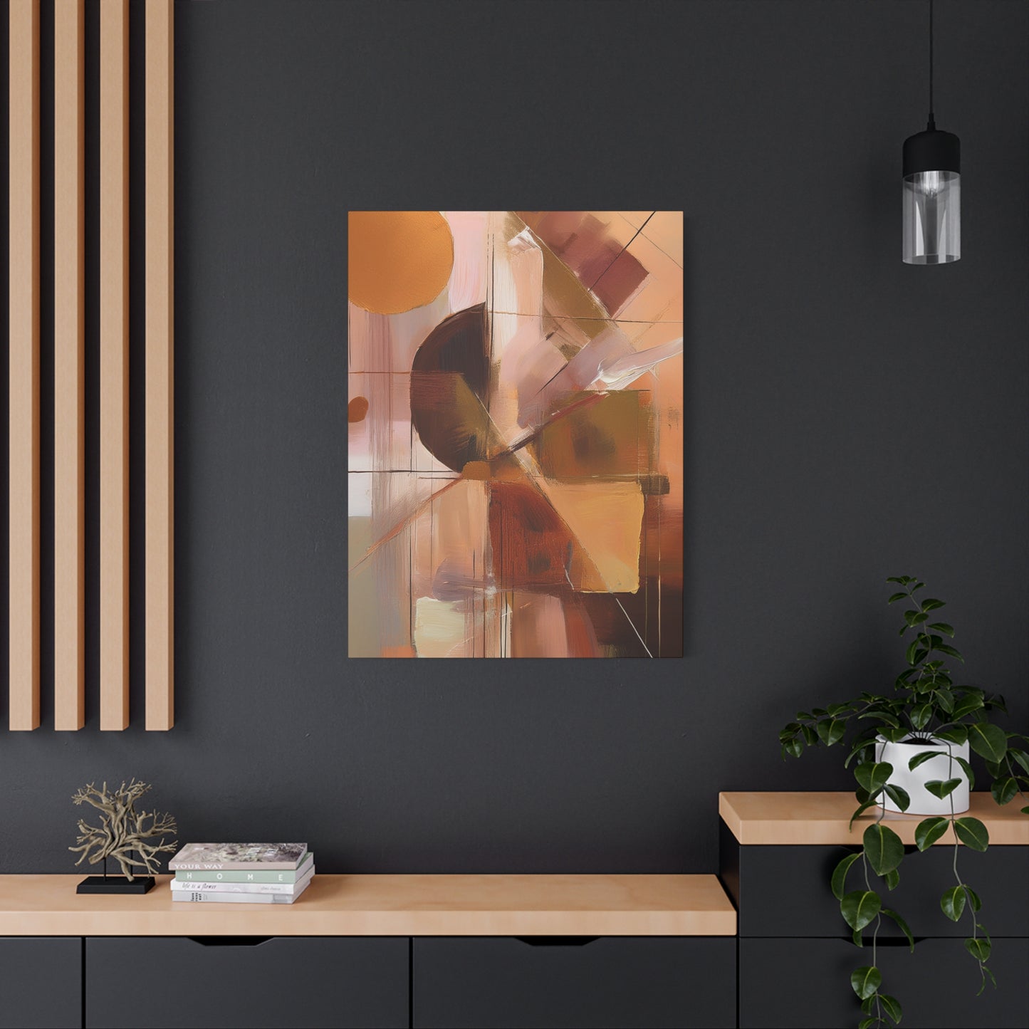 Abstract Geometric Painting Print Canvas 20x24,20x30,24x30 24x32,24x36,30x40 32x48,36x48,40x60 Pine-Wood Inner Frame ABS-50