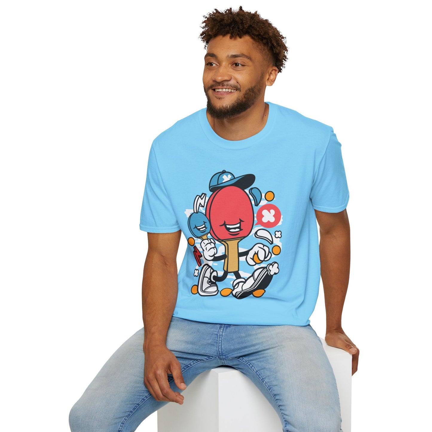 Unisex Cartoon T Shirt Animation Funny Tee Gildan Softstyle 64000 100 Percent Ring Spun Cotton