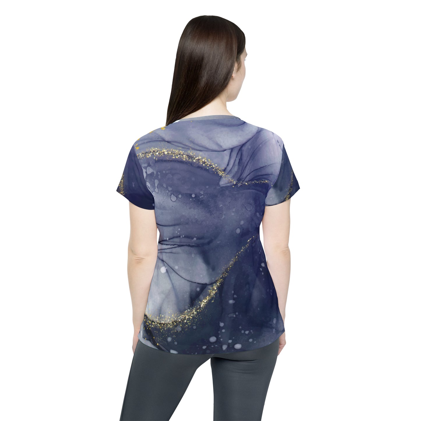 Poly Jersey Tee Shirt with abstract prints