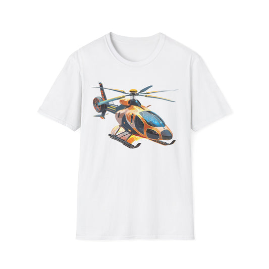 Chopper Helicopter Graphic Tee Gildan Unisex 100 Cotton Tee Shirt h04