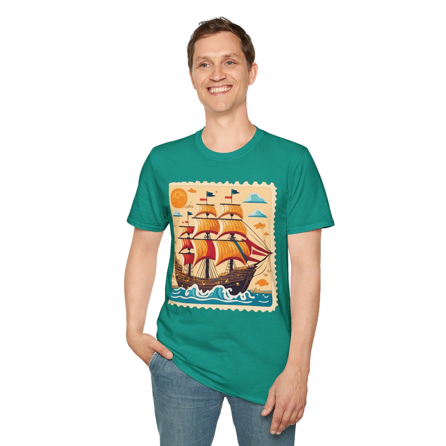 Ship T Shirts Frigate T Shirts Vessel Tee Shirt Unisex Gildan Softstyle 64000 Comfort Fit
