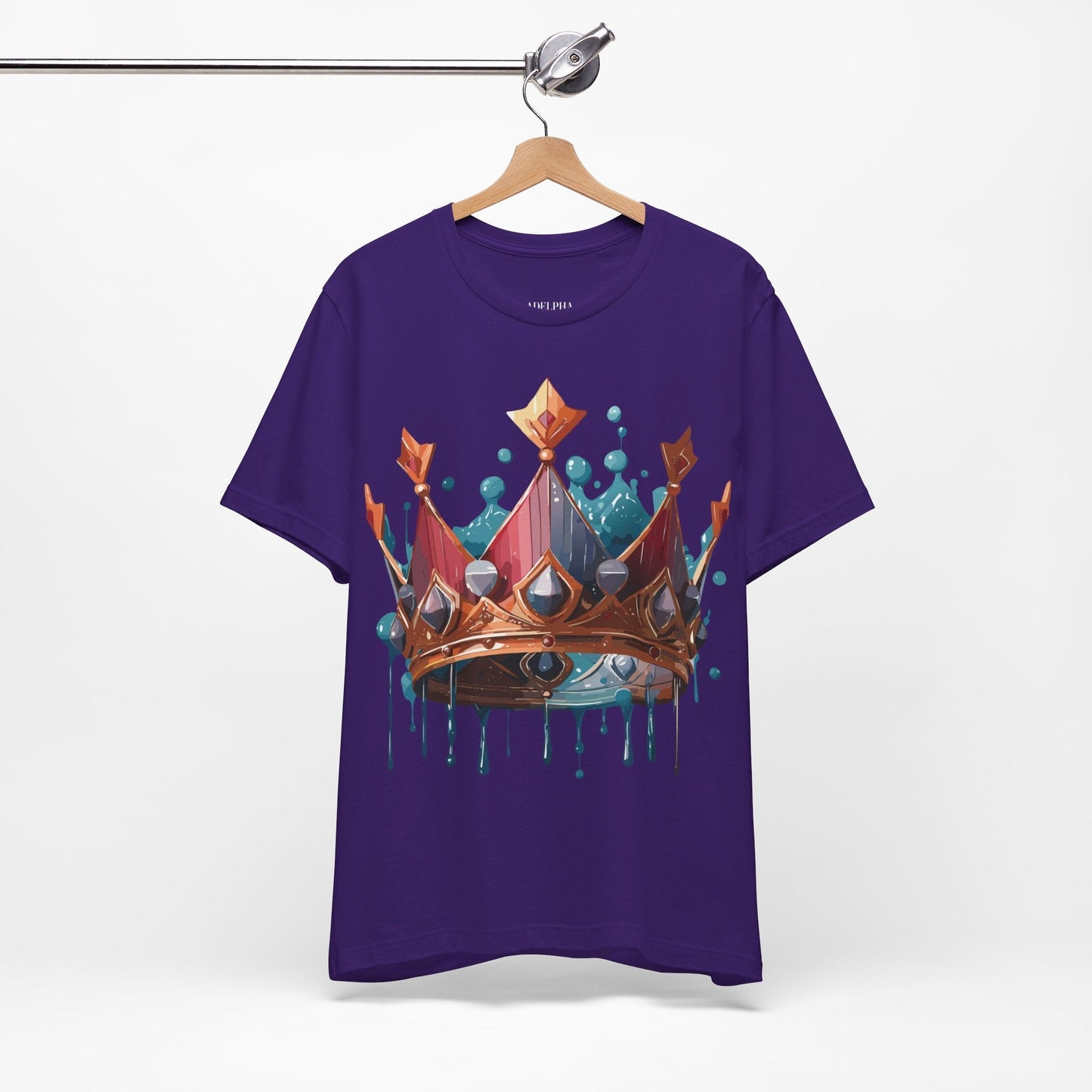 Crown Graphic Unisex 100 Cotton Vintage Artwork Tee 7