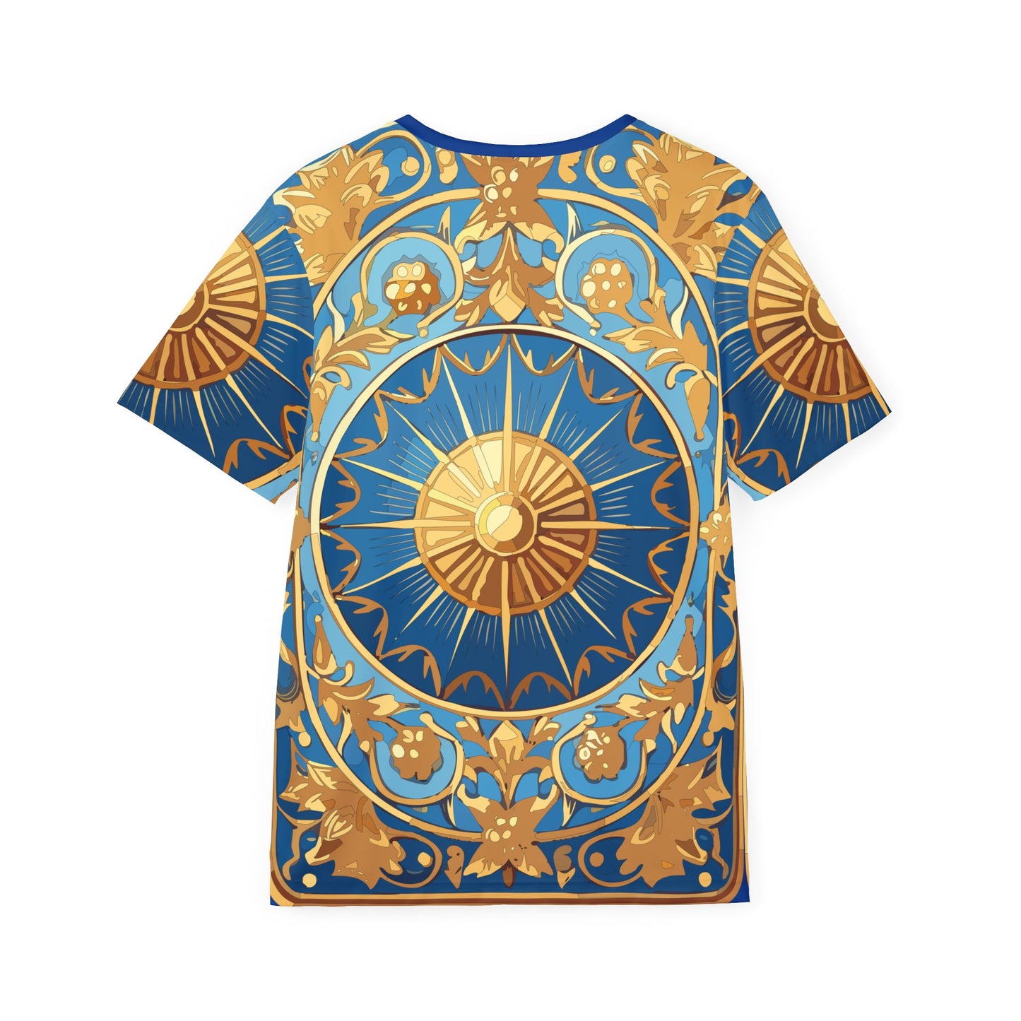 Unisex Poly T-Shirt with Abstract Graphic Design Print