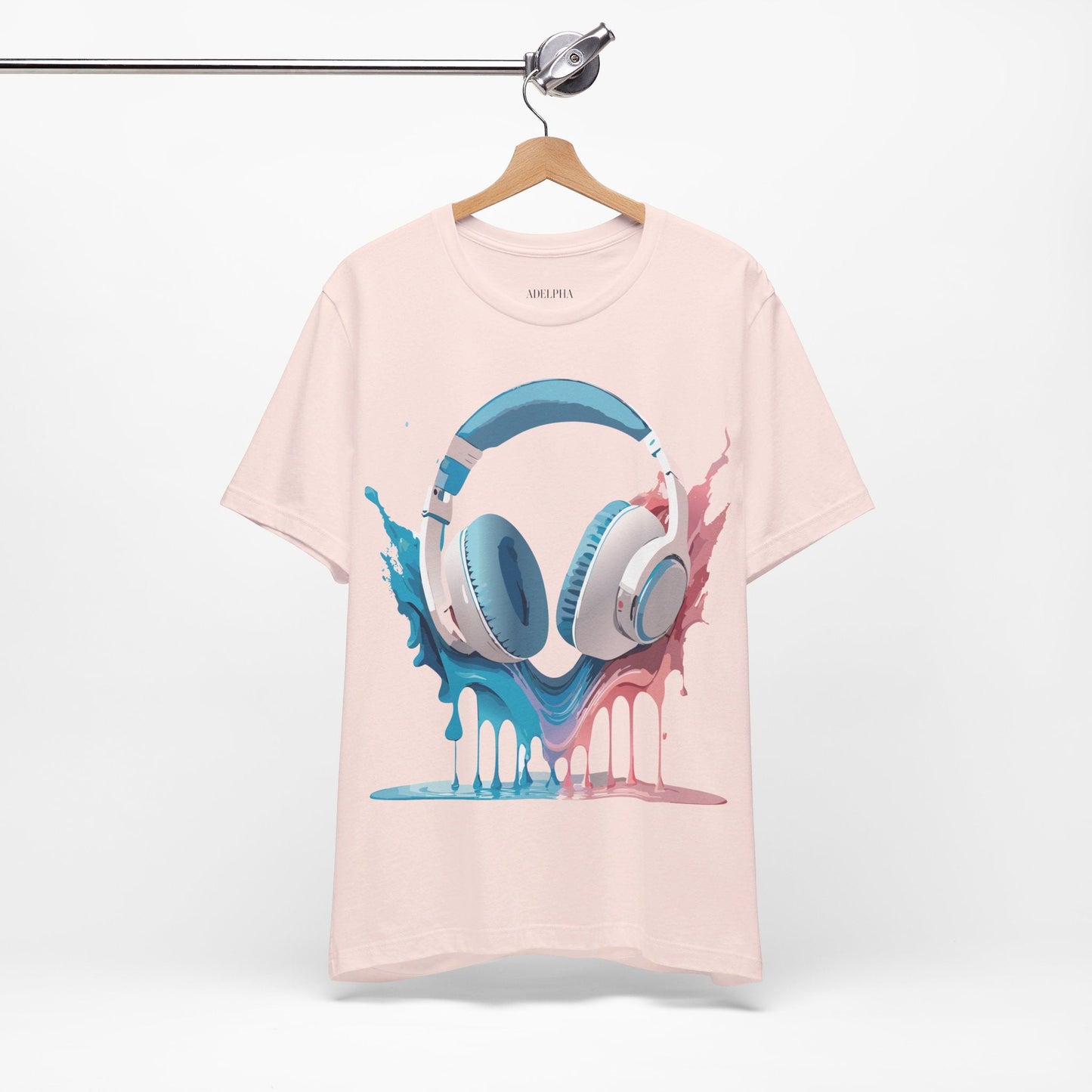 Music Graphic Unisex 100 Cotton Vintage Art with Musical Elements Tee 92
