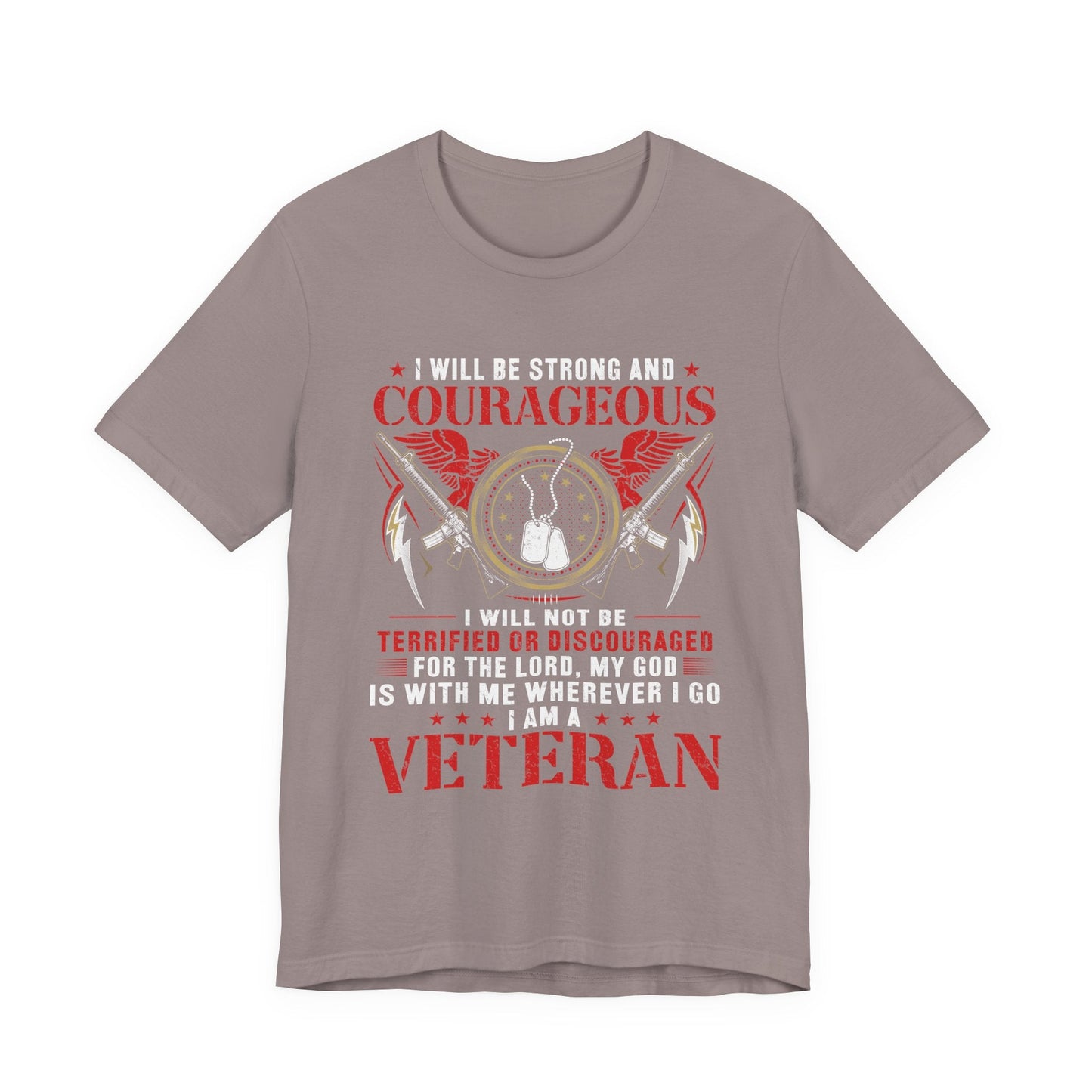 Army Veteran Patriotic Graphic Design Unisex Cotton T-Shirt v37