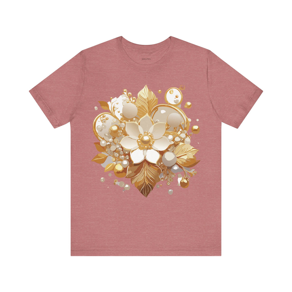 Jewelry Graphic Unisex Cotton Bella+Canvas Tee with Gemstones Art Design m22