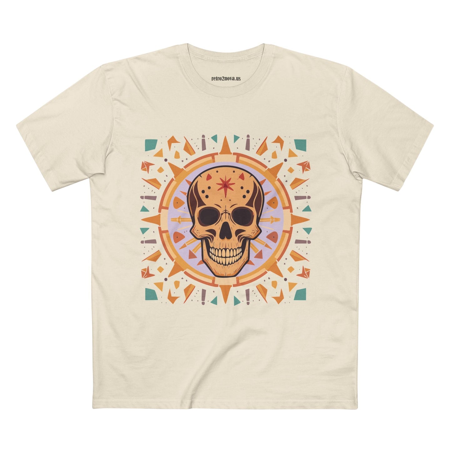 Skull Skeleton Shirt Unisex Premium Cotton Tee With Original Art Design Retro2Nova