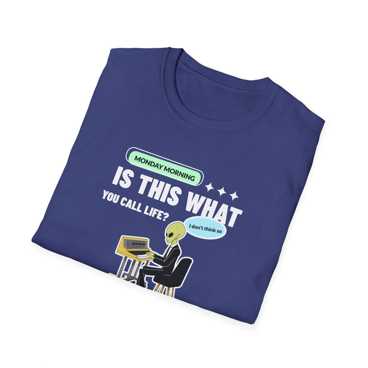 Alien Office Worker T-Shirt Unisex Cotton