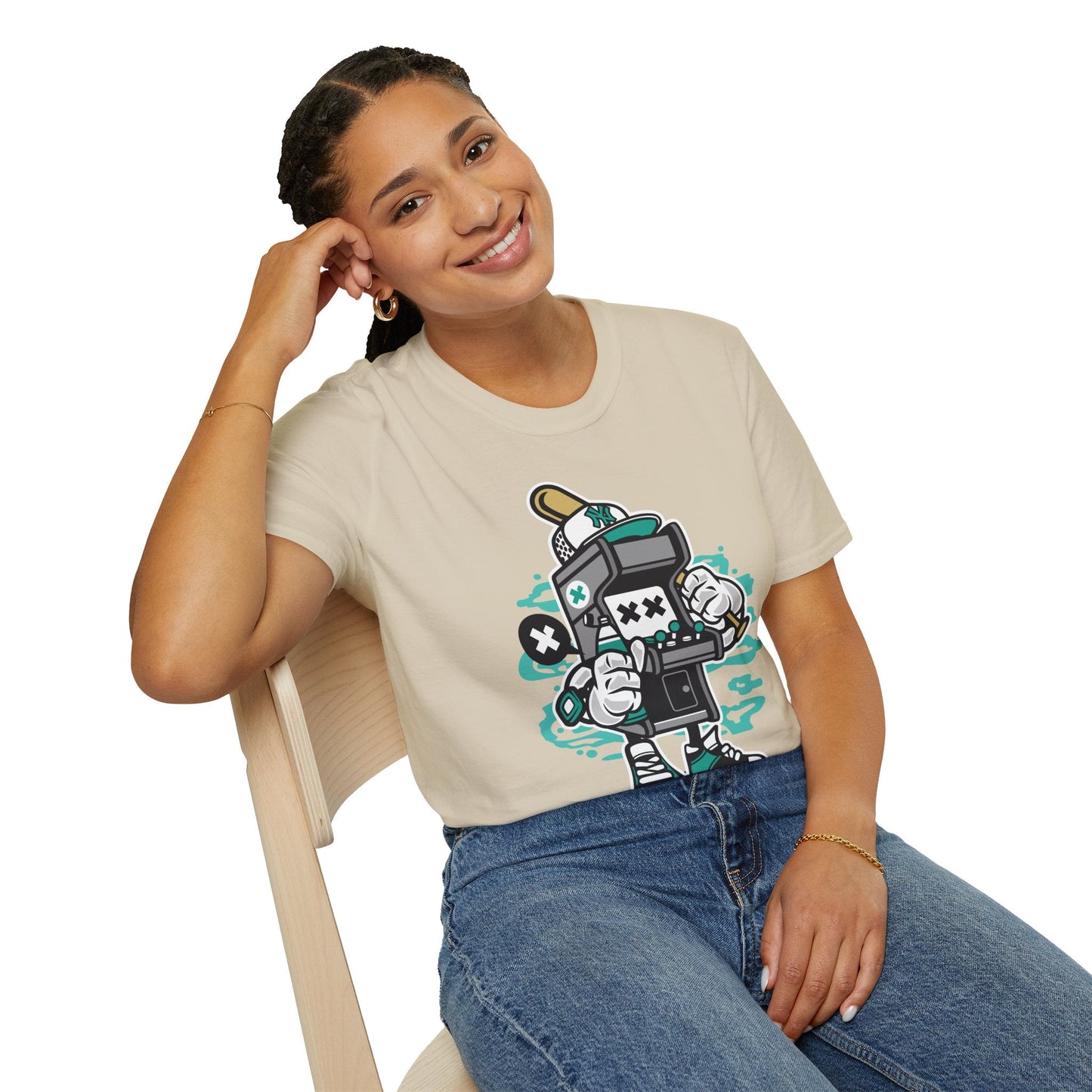 Unisex Gildan Softstyle Cartoon T Shirt Animation Design Funny Tee Ring Spun Cotton