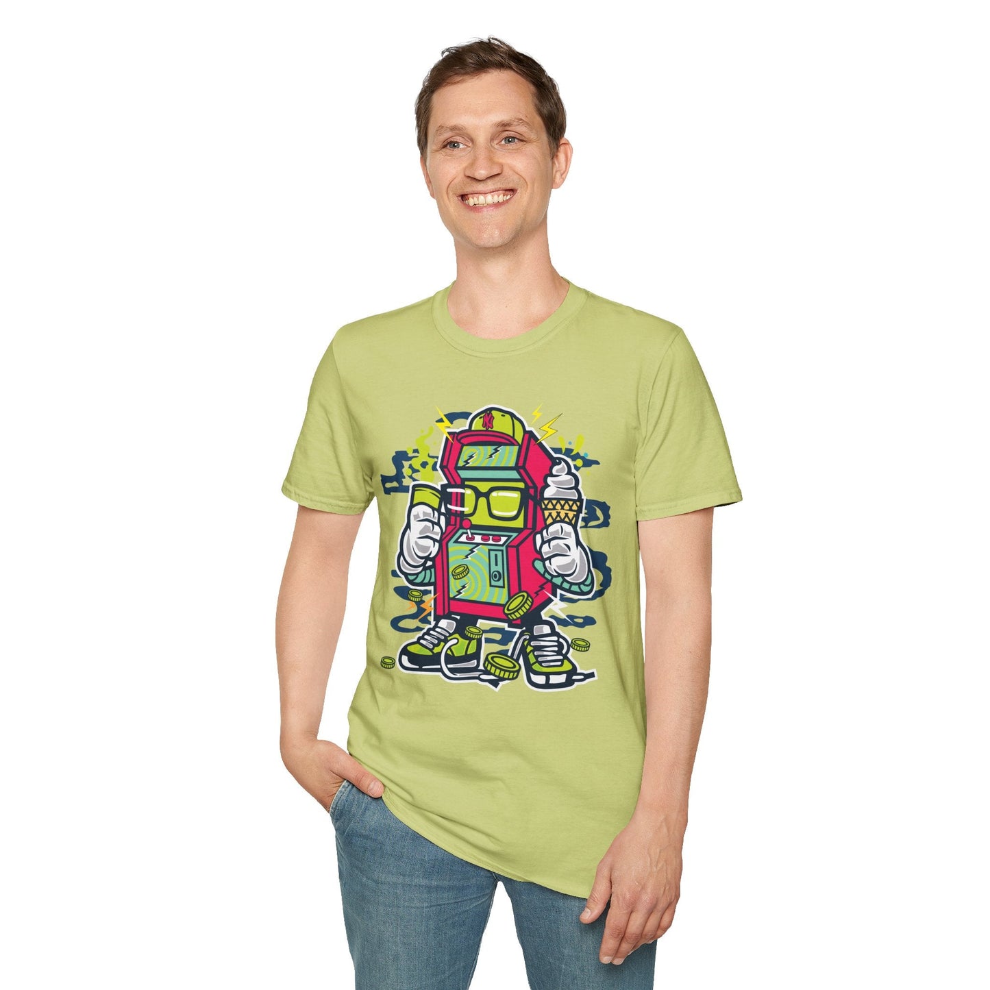 Cartoon T Shirt Animation Tee Funny Graphic Unisex Gildan Softstyle 64000 100 Percent Cotton