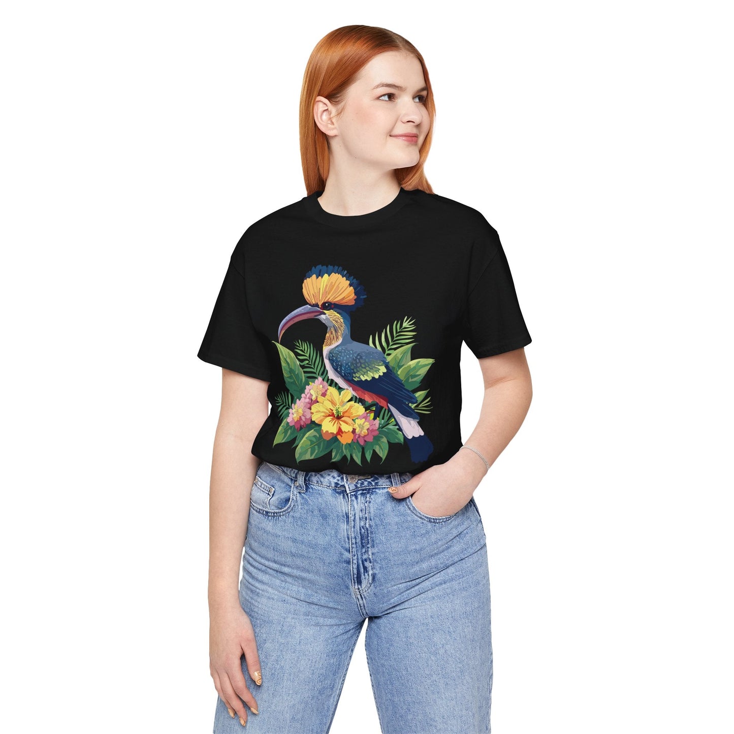 Unisex Animal Tee Shirt With Art Design Wild Animals Short Sleeve Jersey Tee For Everyday