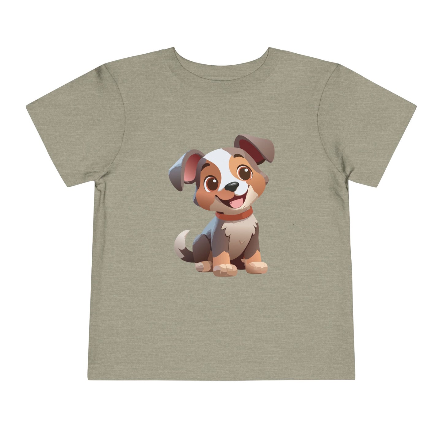 Bonita camiseta de manga corta para niños pequeños con diseño de cachorro: regalo adorable para amantes de las mascotas (2 a 5 años)