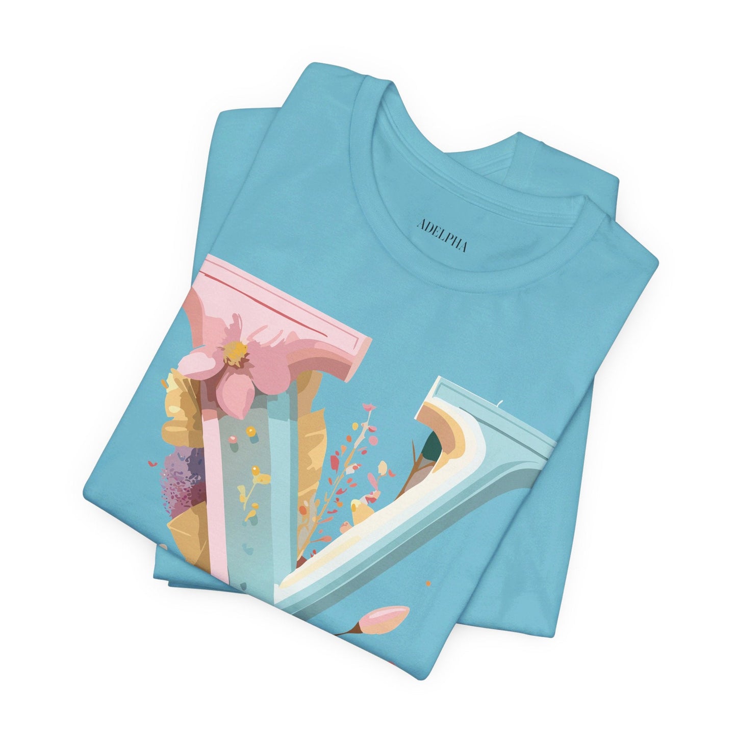 Letter Y Shirt Unisex Jersey Graphic Tee By Adelpha Vintage Inspired Art Short Sleeve Premium