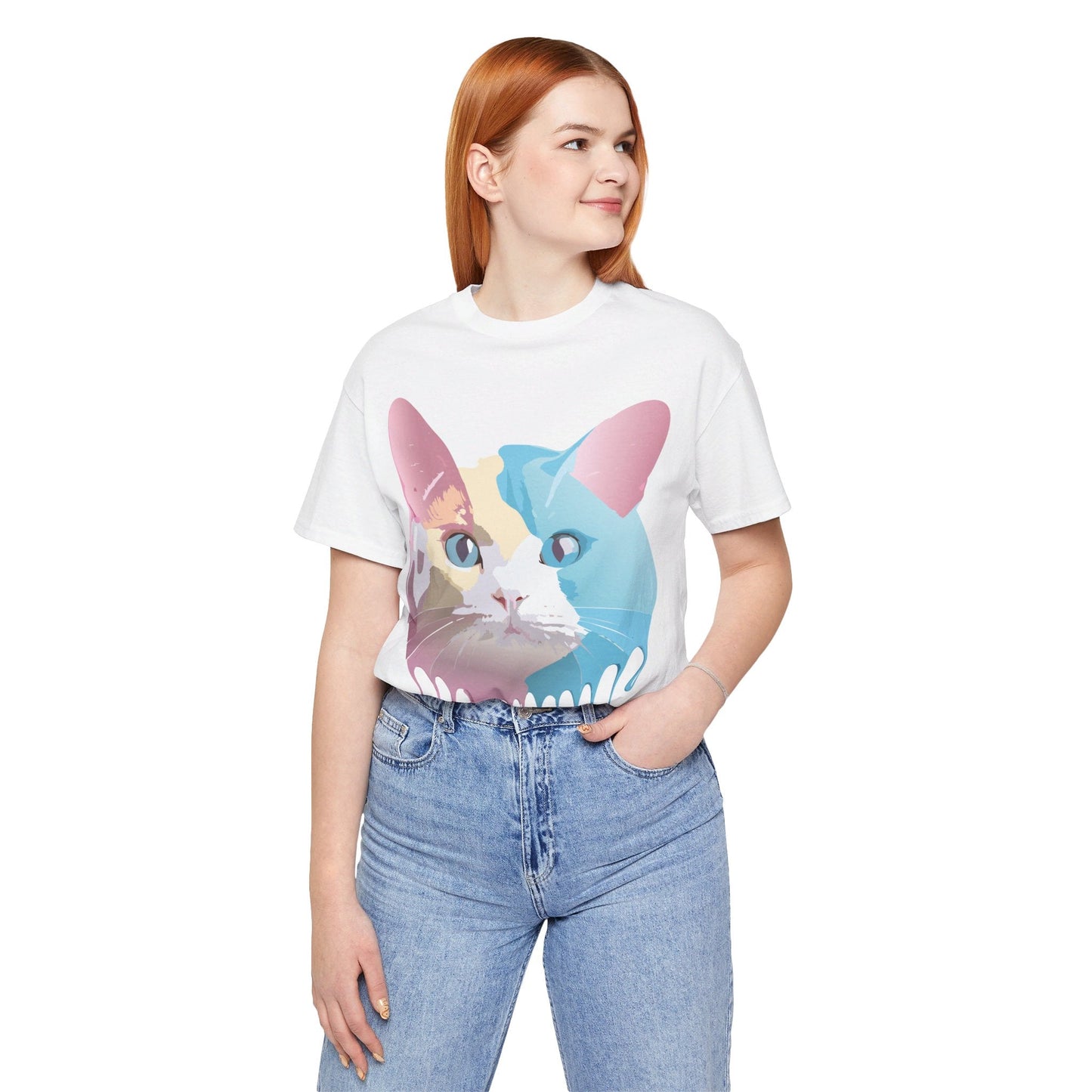 Cat Graphic Tee Unisex Jersey Short Sleeve By Adelpha Art Design