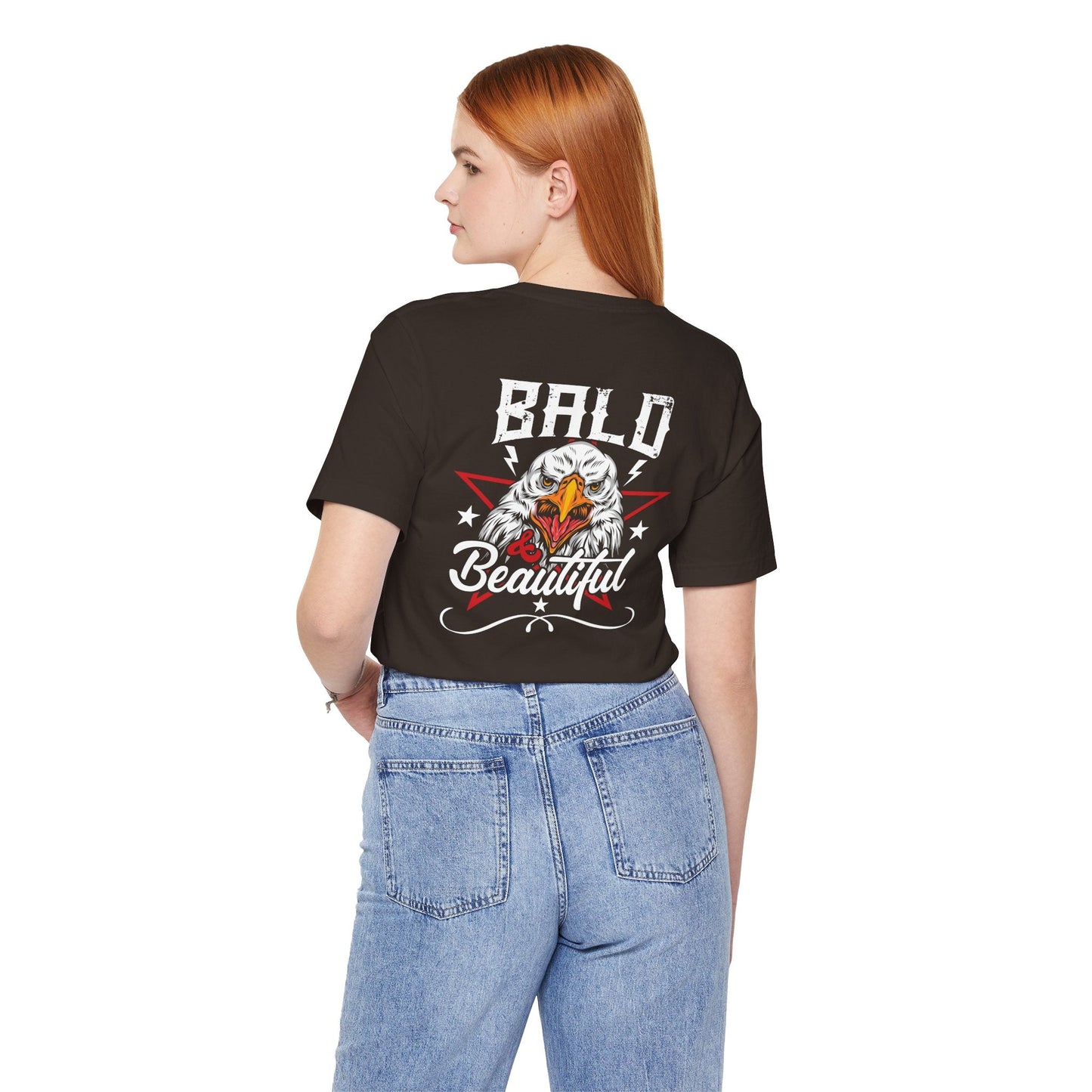Bald Eagle Graphic Illustration Unisex Cotton Tee a3