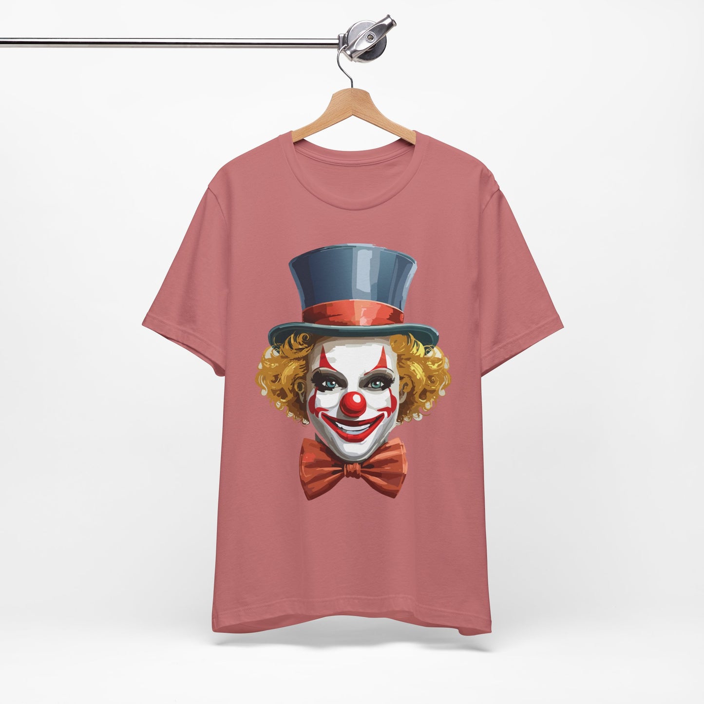 Clown Shirt, Funny Shirt, T-Shirt with Clown, Funny Art Design Tee, Circus Tees, Circus T-Shirt, Unisex Humor Wear 11